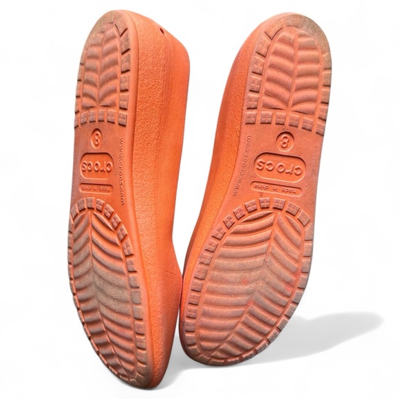 CROCS Prima Orange Ballet Flats Size 8 - Picture 7 of 8
